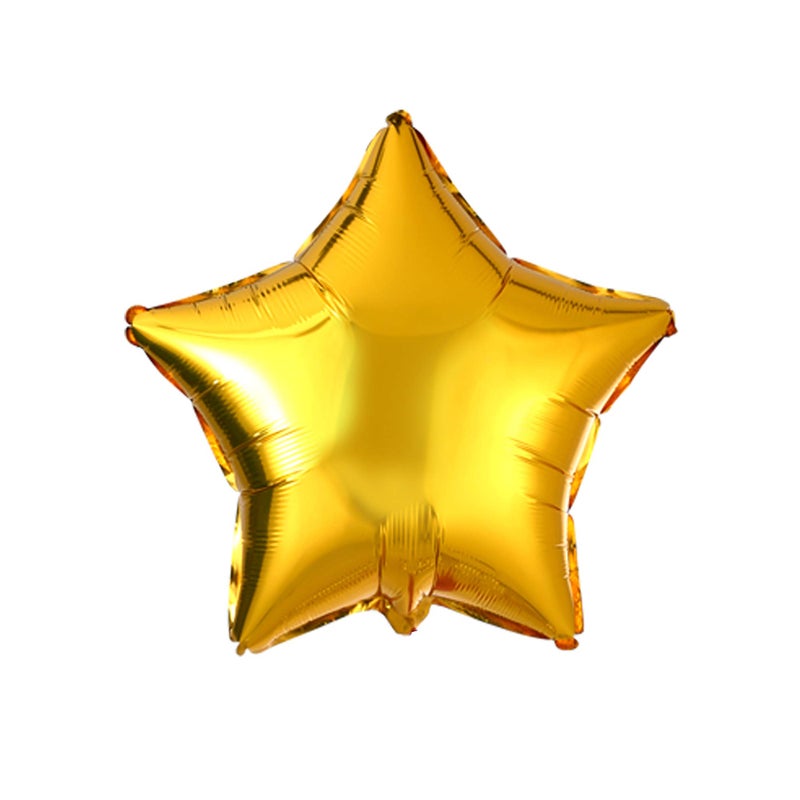 Adeer 18" Gold Star Shaped Foil Balloons Mylar Helium Balloons for Birthday Party Wedding Baby Shower Decorations, Pack of 20 - Image 1
